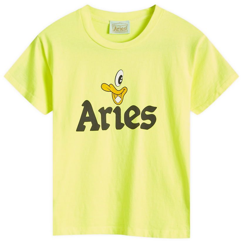 Тениска Aries Baby Fit Fluoro T-Shirt Жълто | AR6001402-140350