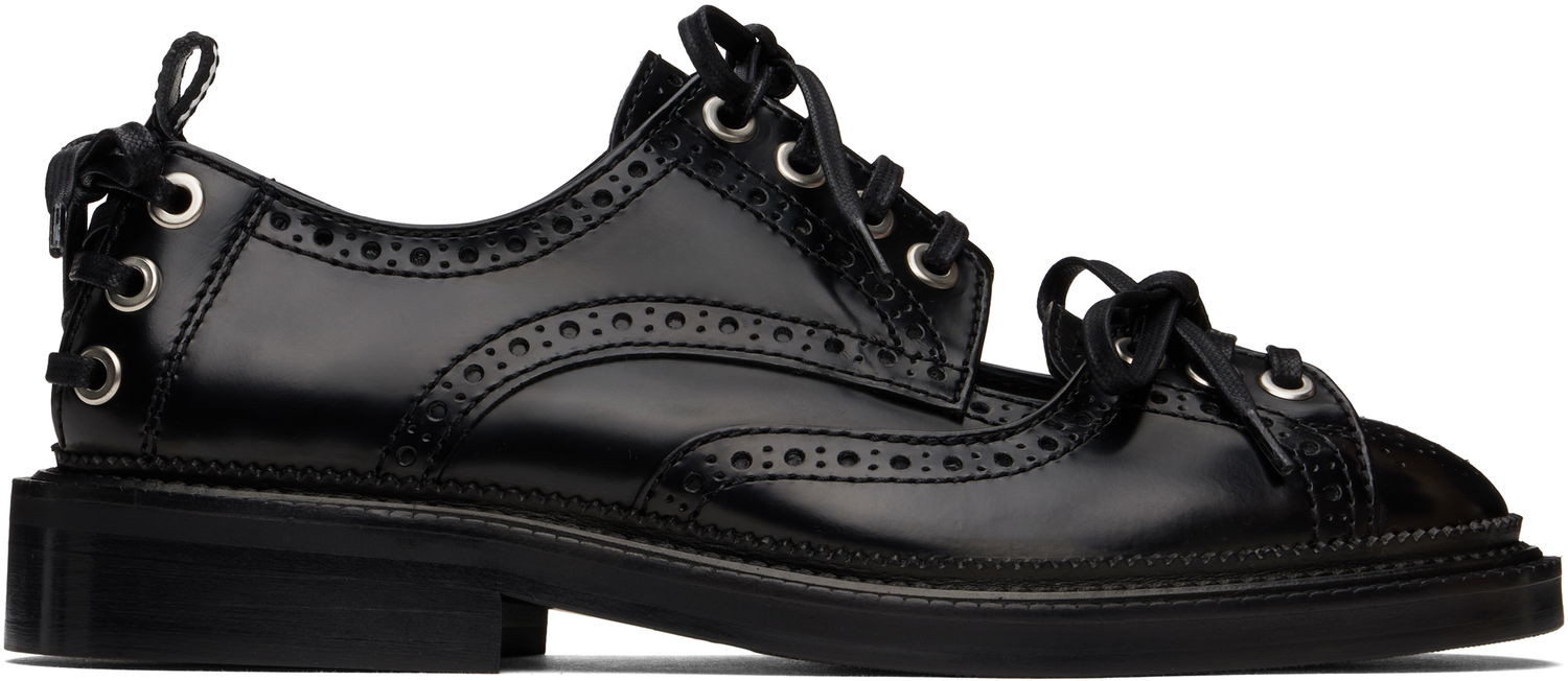 Облекло Simone Rocha Simone Rocha Multi-Lace Cutout Brogues Черно | BRG12 0740, 0