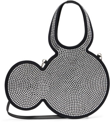 Голяма пазарска чанта Coperni Coperni Disney Mini Mickey Crystal-Embellished Tote Черно | DBA102F9010, 0