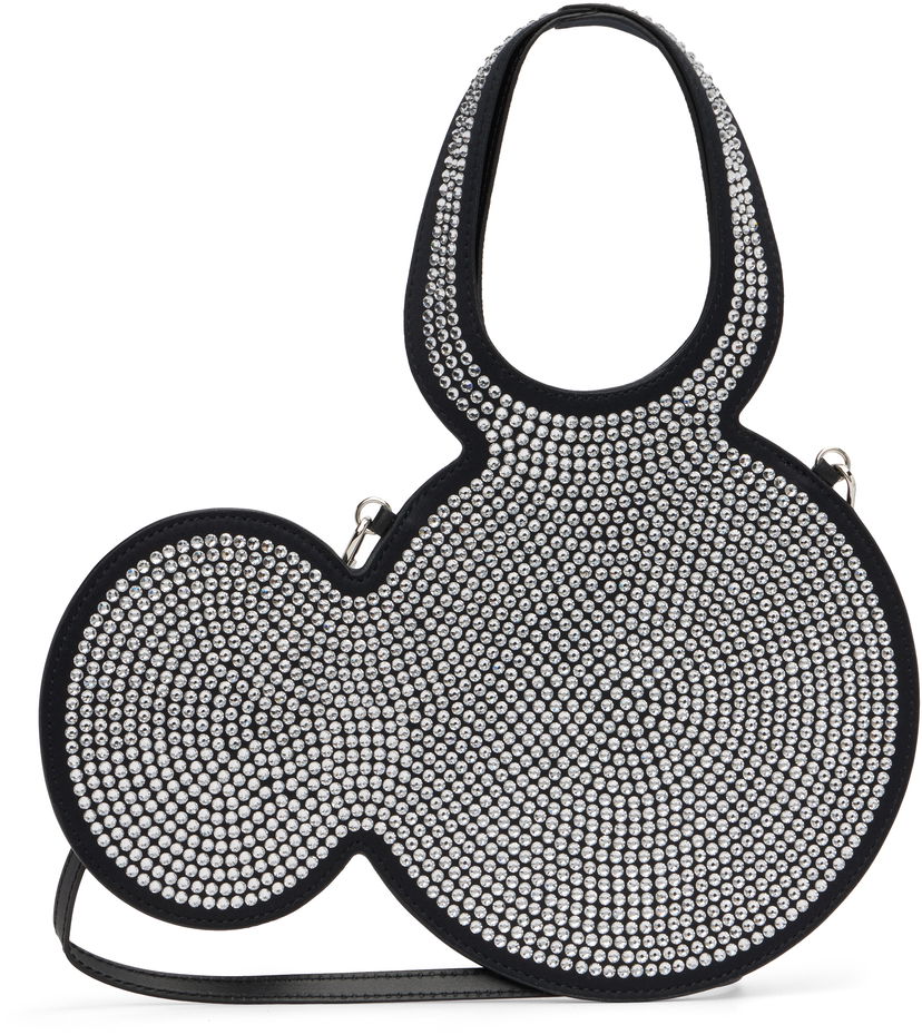Голяма пазарска чанта Coperni Coperni Disney Mini Mickey Crystal-Embellished Tote Черно | DBA102F9010