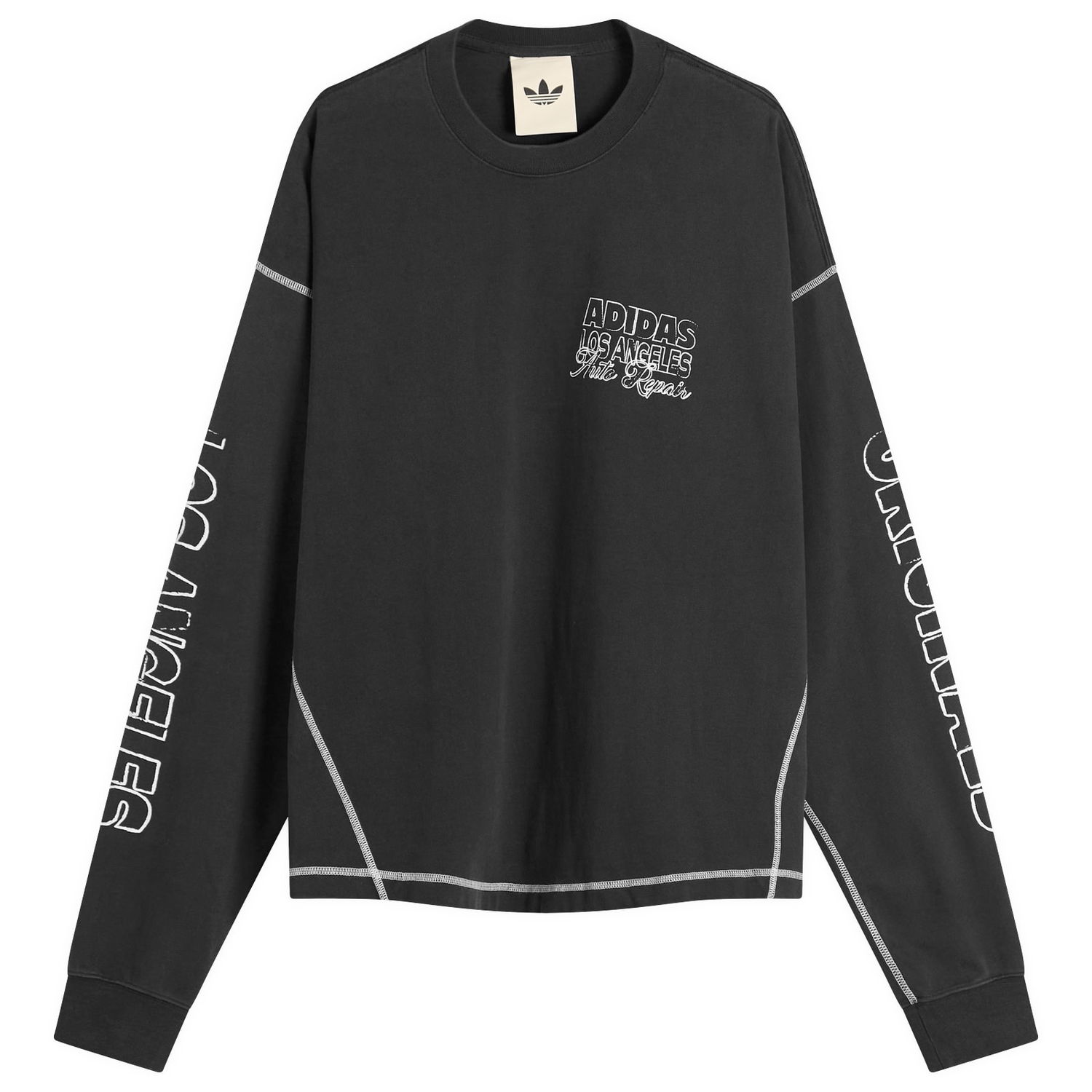 Тениска adidas Originals OG LA Long Sleeved T-Shirt Черно | JX6140, 0