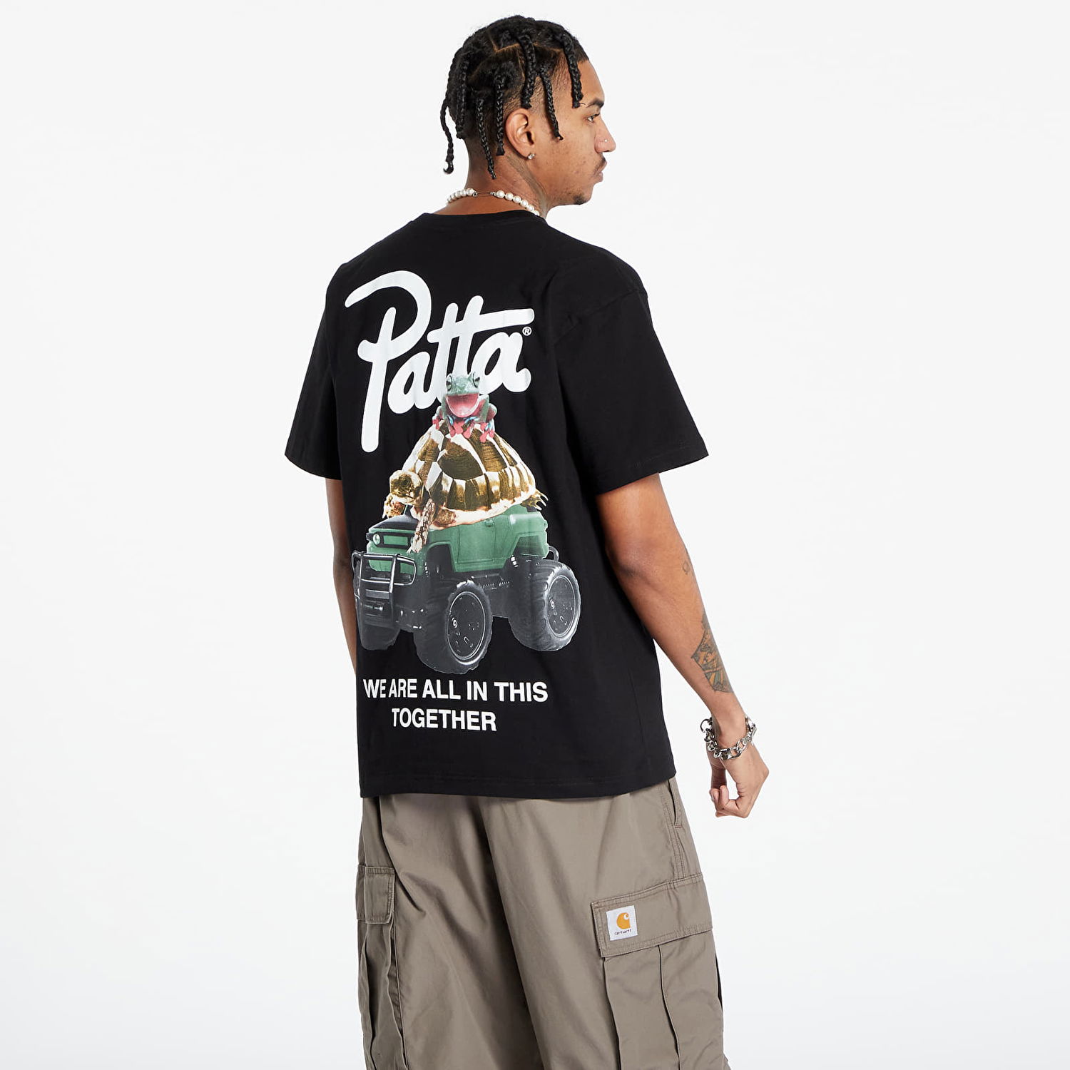 Тениска Patta Animal T-Shirt Черно | AW23-ANIMAL-TS-001, 1