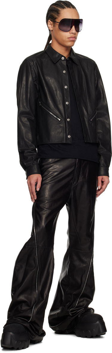Яке Rick Owens Rick Owens Hollywood Tour Alice Leather Jacket Черно | RU01E5742 LSU, 3