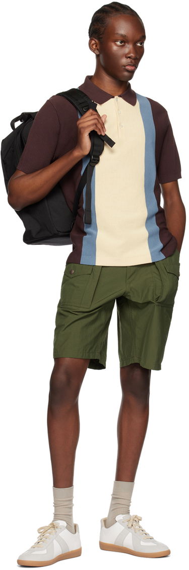 Къси панталони BEAMS Beams Plus Drawstring Cargo Shorts Зелено | 38250028139, 3