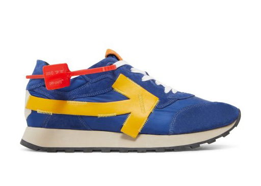 Кецове и обувки Off-White Arrow Running "Blue Yellow" Тъмно синьо | OMIA118S19D38034 3060, 0
