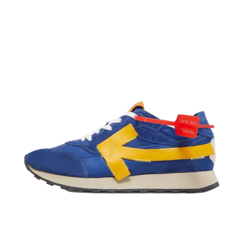 Кецове и обувки Off-White Arrow Running "Blue Yellow" Тъмно синьо | OMIA118S19D38034 3060