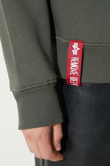 Пуловер Alpha Industries Sweater With Print Зелено | 178302.142, 5