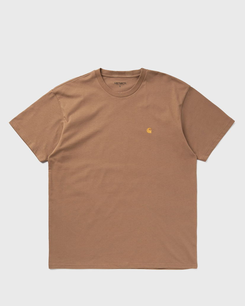 Тениска Carhartt WIP Chase Tee Кафяво | I026391-2GQ.XX