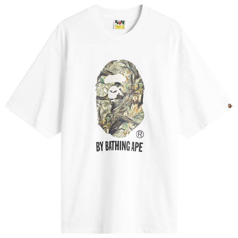 Тениска BAPE Tree Edge Camo Graphic T-Shirt By Bathing Ape Бяло | 001TEL801304M-WHT