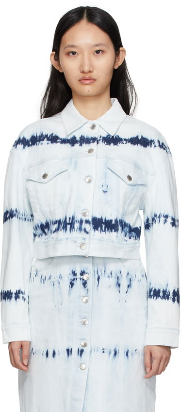 Яке Stella McCartney Stella McCartney Tie-Dye Cropped Jacket Синьо | 604124SOH67, 0