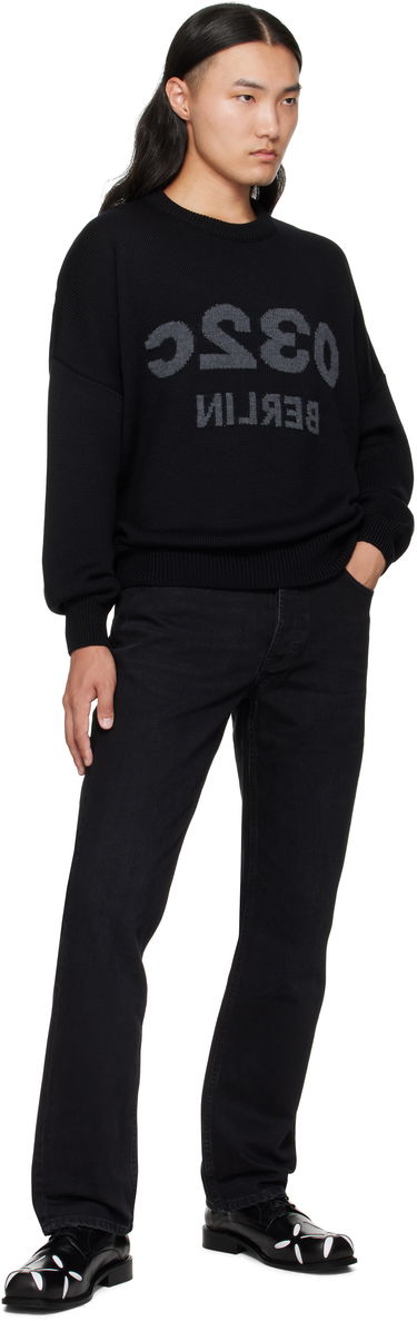 Пуловер 032C 032c Selfie Knit Sweater Черно | F25-URK-1511-000, 3