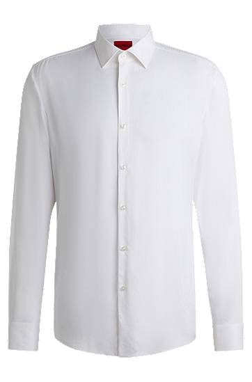 Slim-Fit Satin Shirt