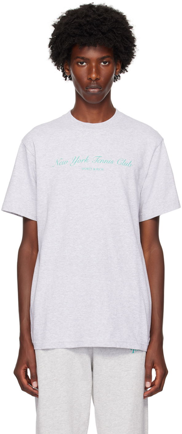 Gray 'NY Tennis Club' T-Shirt