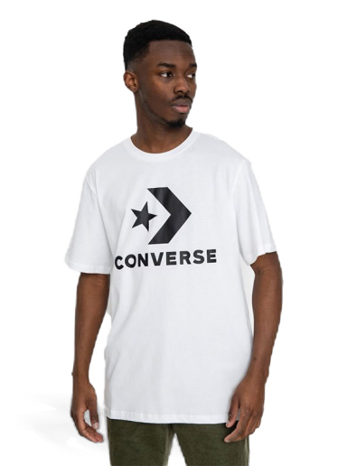 Тениска Converse Standard Fit Logo Star Chevron Бяло | 10025458-A03