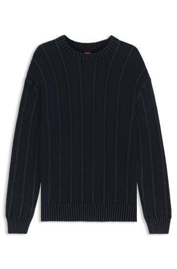 Ribbed and Ricecorn Knit Sweater