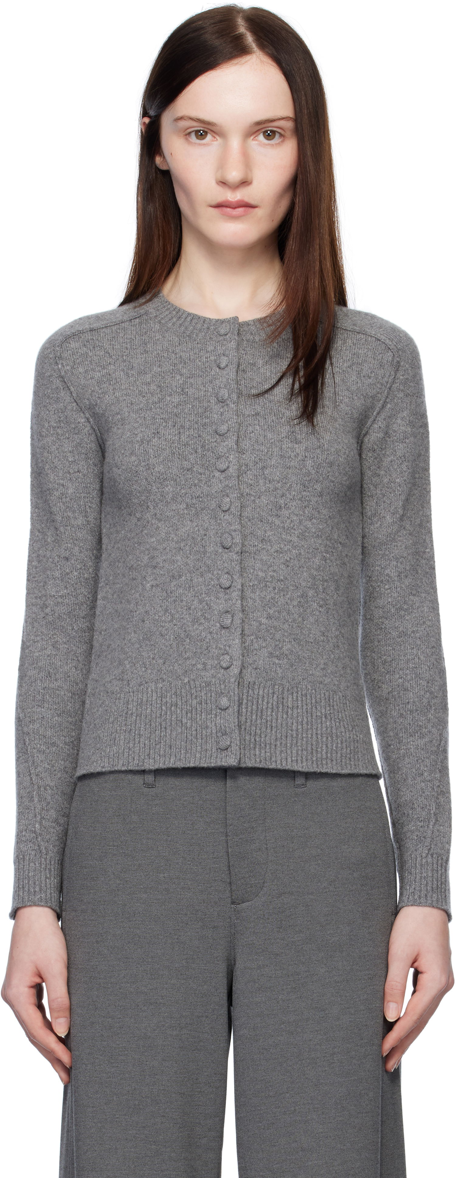 Пуловер rag & bone Bridget Wool Cardigan Сиво | WAS24H007MM07, 0