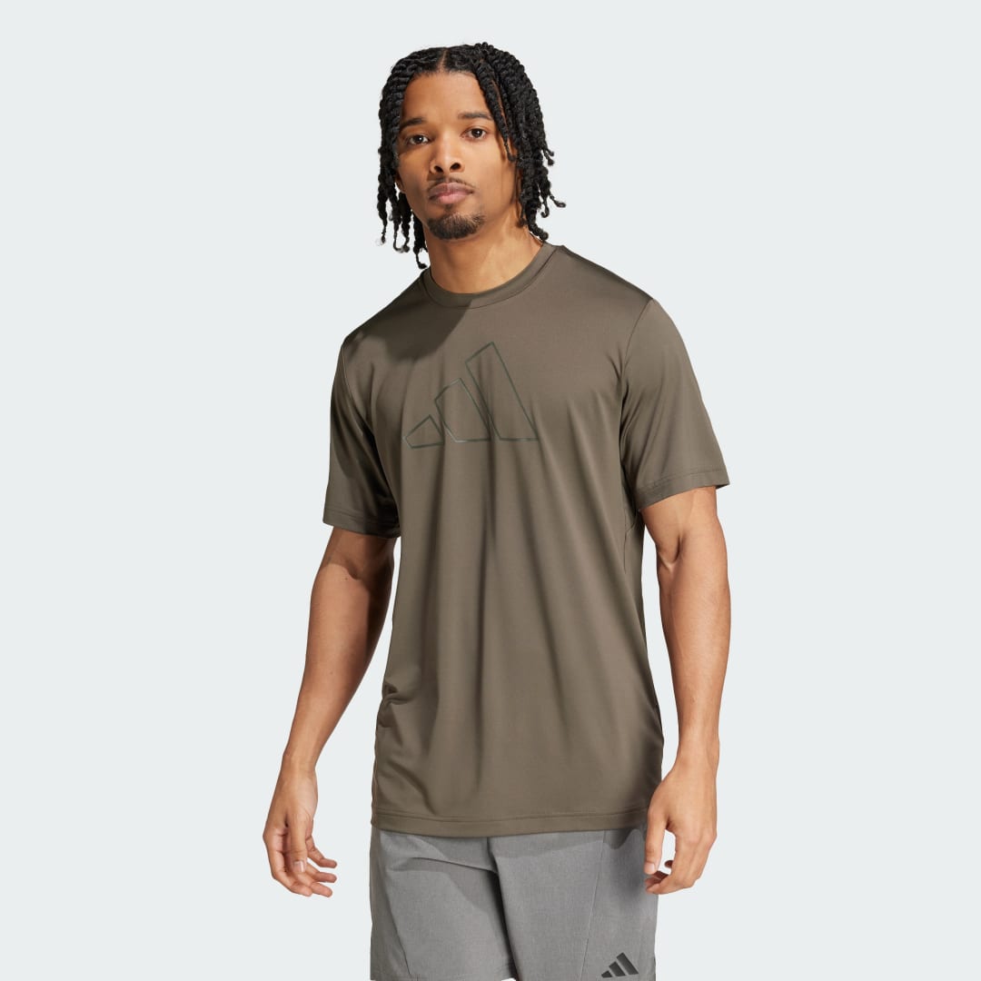 Тениска adidas Performance Training Big Logo T-Shirt Зелено | JE1132, 0