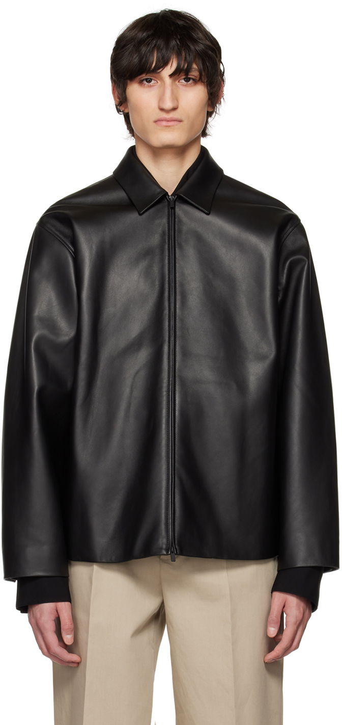 Яке Fear of God Fear of God Relaxed Leather Jacket Черно | FGE30-216LTH, 0