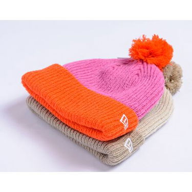 Шапка New Era Pom Beanie Розово | 60565273, 2