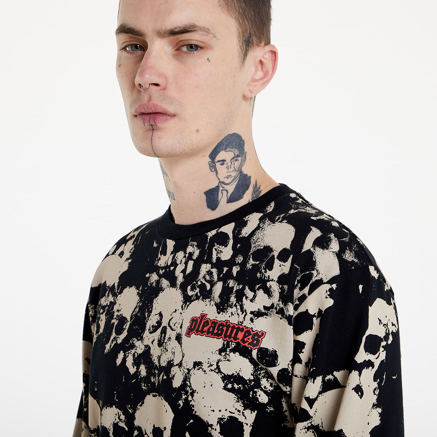 Тениска Pleasures Despair Longsleeve Shirt Черно | P22SP014 black, 0