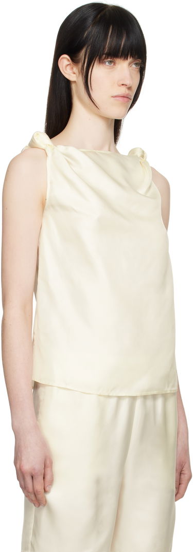 Потник Loulou de Saison Loulou de Saison Remy Knotted Tank Top Черно | REMY, 4