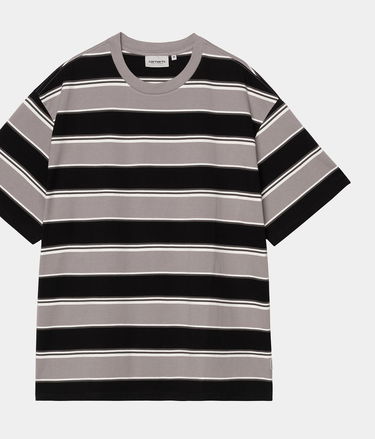 Тениска Carhartt WIP Malone Stripe Short Sleeve T-Shirt Сиво | I035301_8, 0