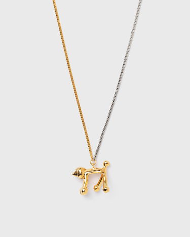 Колие Marni Two-Tone Chain Dog Pendant Necklace Металик | COZB0135A0-00Y65, 1