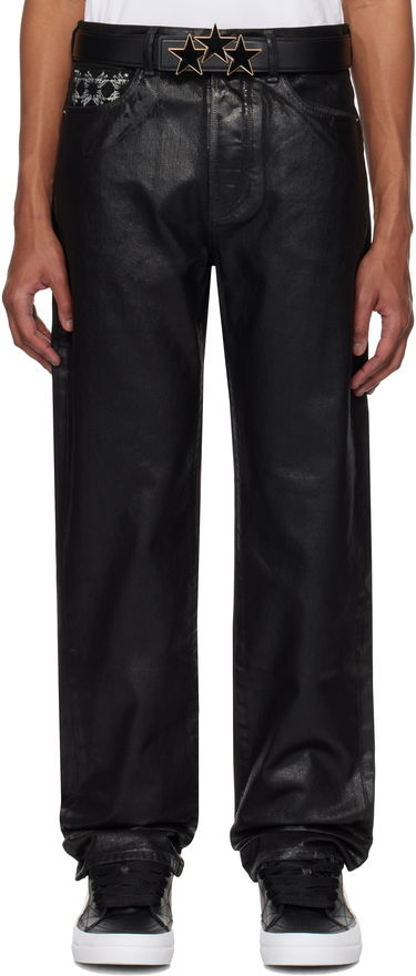 Дънки AMIRI AMIRI MA Quad Straight Waxed Jeans Черно | AMDNGH1059, 0