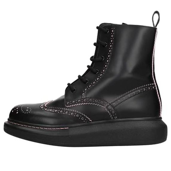 Кецове и обувки Alexander McQueen Alexander McQueen Hybrid Ankle Boots Черно | 611703WHX5C1985