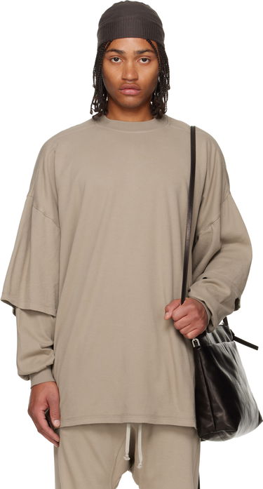 Суитчър Rick Owens Concordians Tommy Hustler Layered Sleeve Oversized Sweatshirt Бежово | DU02E7266 JDB, 0