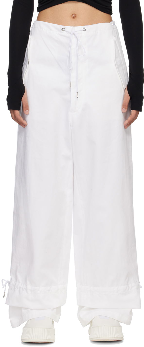 Карго панталони Dion Lee Dion Lee Eyelet Tie Trousers Бяло | A2273R22, 0