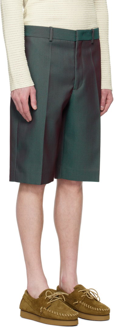 Къси панталони Jil Sander Jil Sander Virgin Wool Shorts Зелено | J21KA0256_J40221, 1
