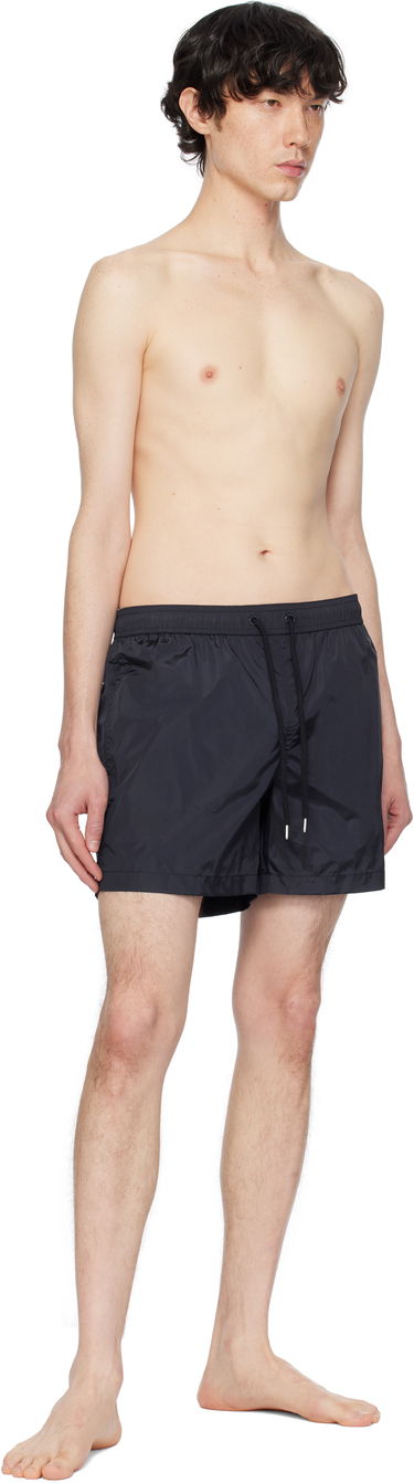 Бански Moncler Moncler Logo Patch Swim Shorts Черно | K10912C0000353326, 4