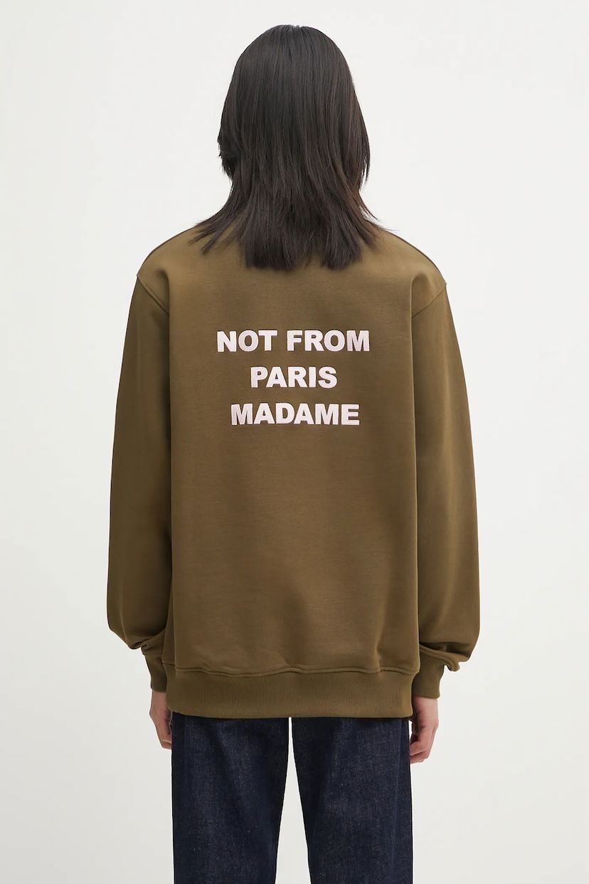 Суитчър Drôle de Monsieur Drôle de Monsieur Le Sweatshirt Slogan Зелено | I.SW149.CO127