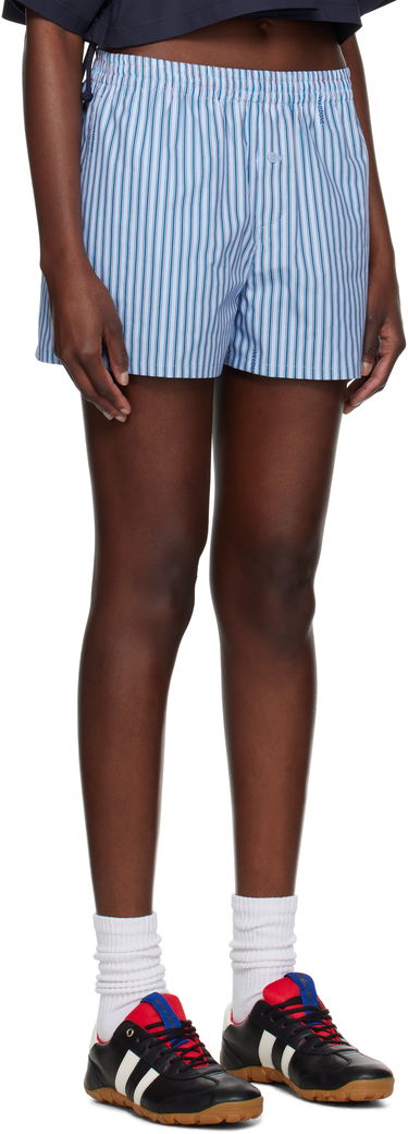 Боксерки We11done We11done Classic Stripe Shorts Синьо | WD-PT1-25-208-W-BL, 1