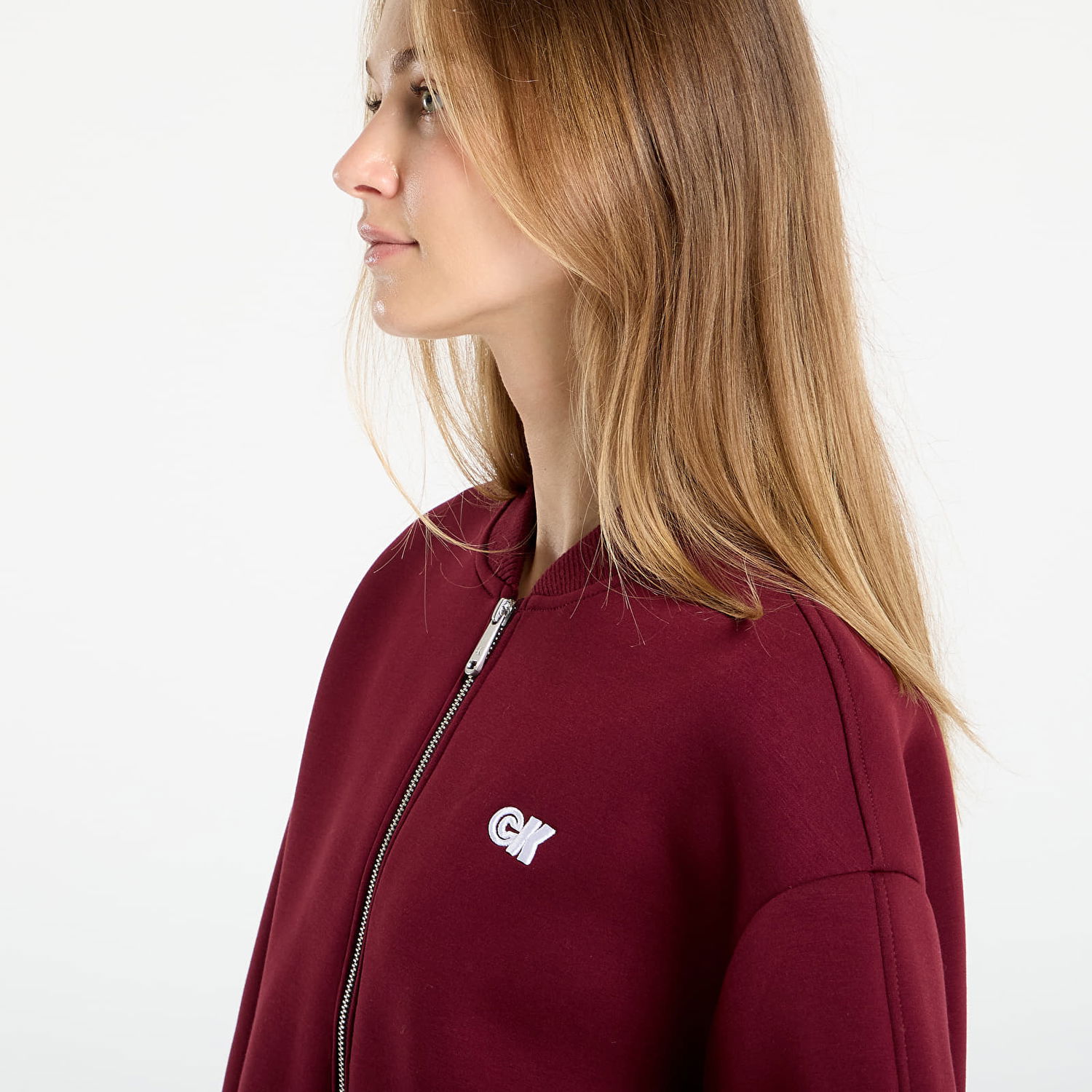 Яке бомбър CALVIN KLEIN Calvin Klein Jeans Oversized Bomber Jacket Бургунди | LV047C524G VLP, 1