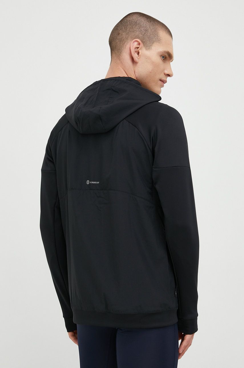 Суитчър adidas Performance Training Full-Zip Hoodie Черно | HA6366, 1