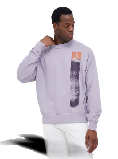 Суитчър CALVIN KLEIN Crewneck Лилаво | J30J323416