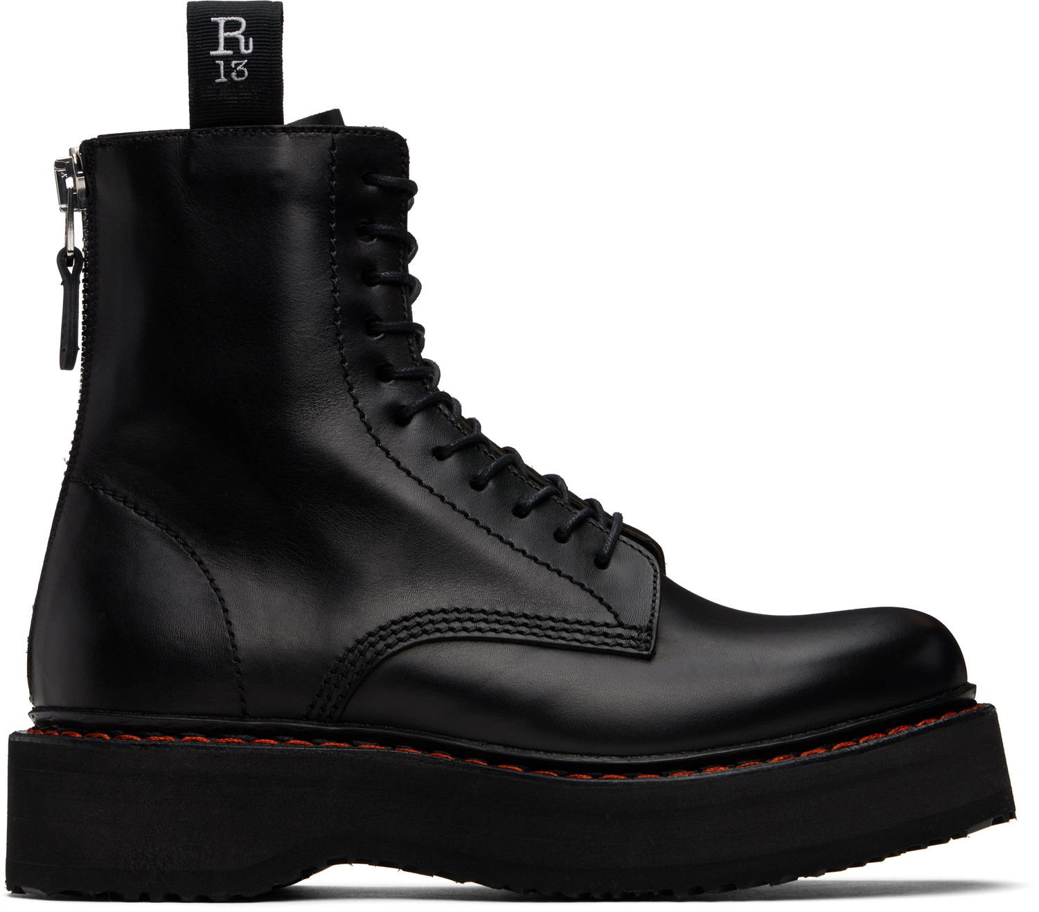 Облекло R13 R13 Single Stack Boots Черно | R13WS025-S001A, 0