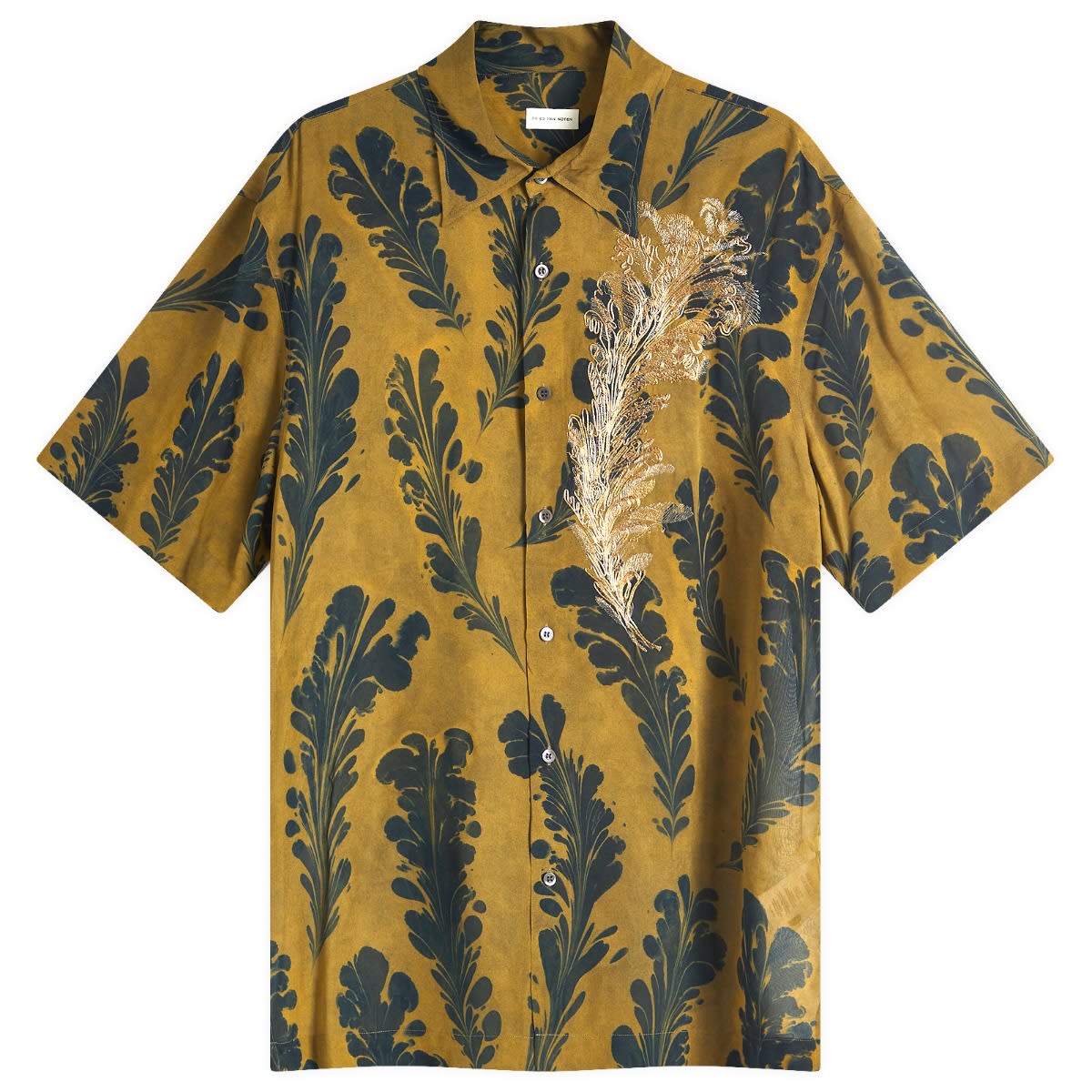Риза Dries Van Noten Dries Van Noten Cassidye Vacation Shirt, Size Large Кафяво | 251-020751-1004-205, 1