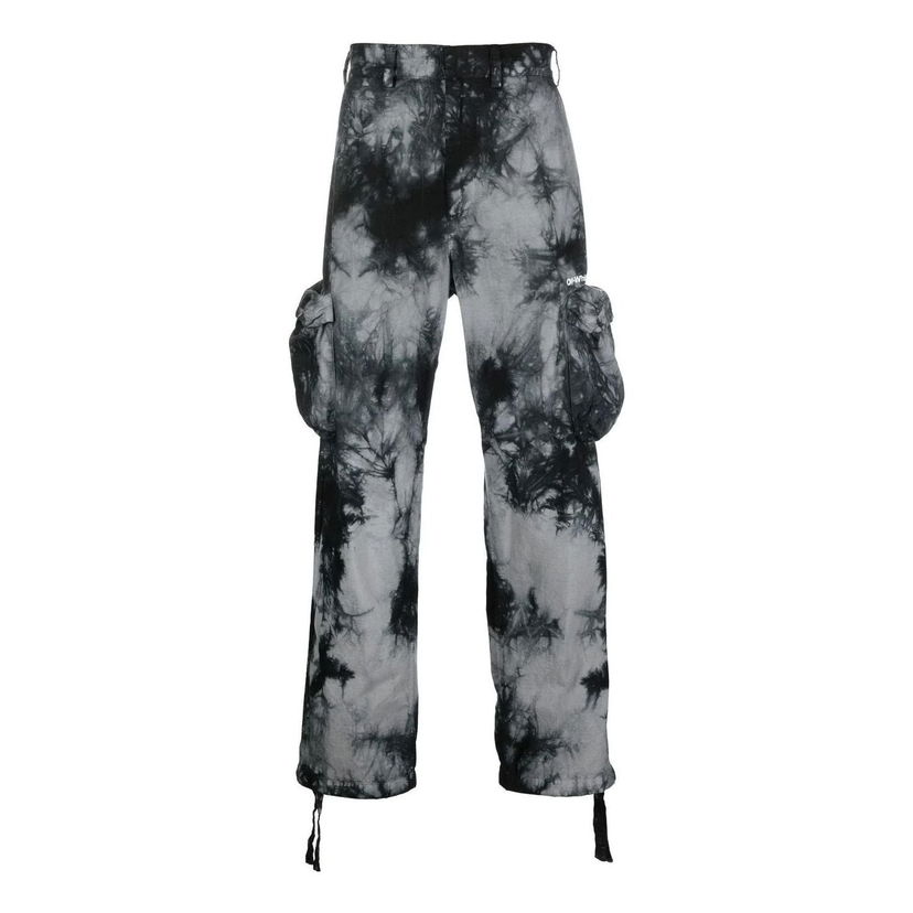 Карго панталони Off-White Tie Dye Cargo Pants Черно | OMCF032F22FAB0010701