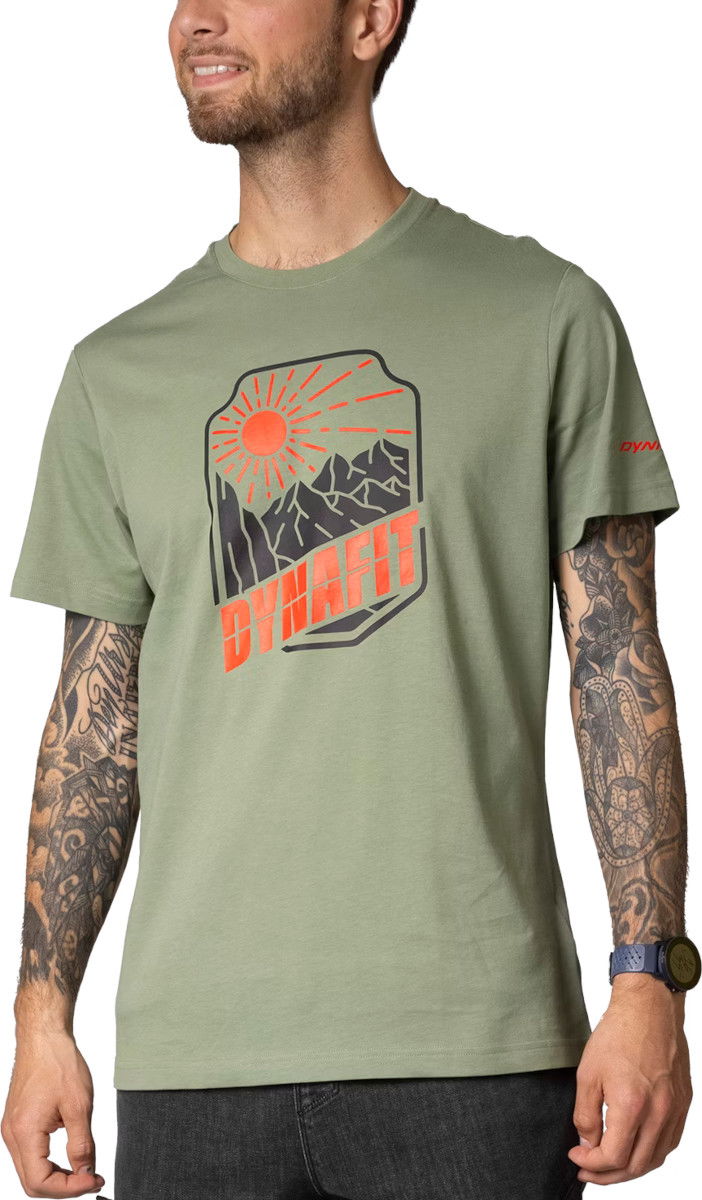 Тениска Dynafit T-Shirt With Print Short Sleeve Зелено | 08-0000070998-5291, 0