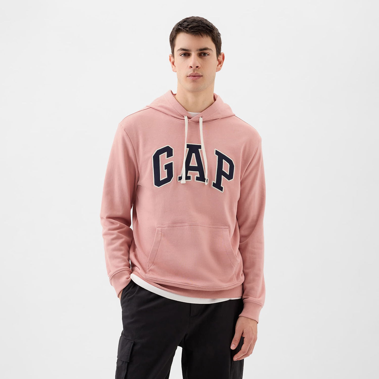 Суитчър GAP French Terry Pullover Logo Hoodie Pink Rosette 16-1518 Розово | 868460-01, 0