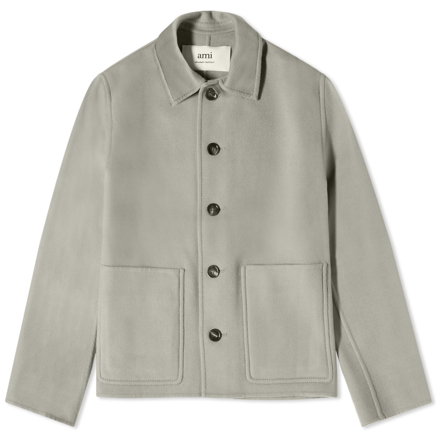 Яке AMI Double Face Wool Jacket Сиво | HJK200-WV0022-263, 0