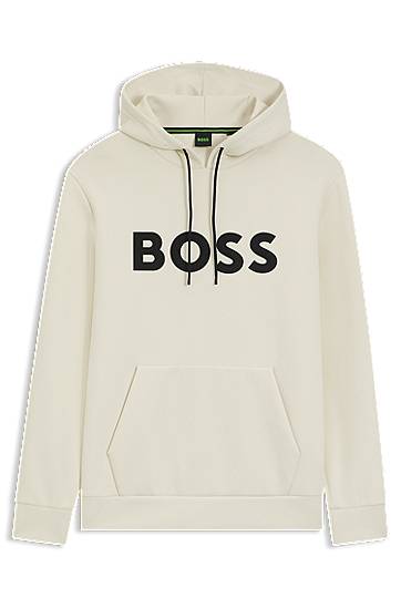 Суитчър BOSS BOSS Cotton Blend Hoodie Бежово | 50551457