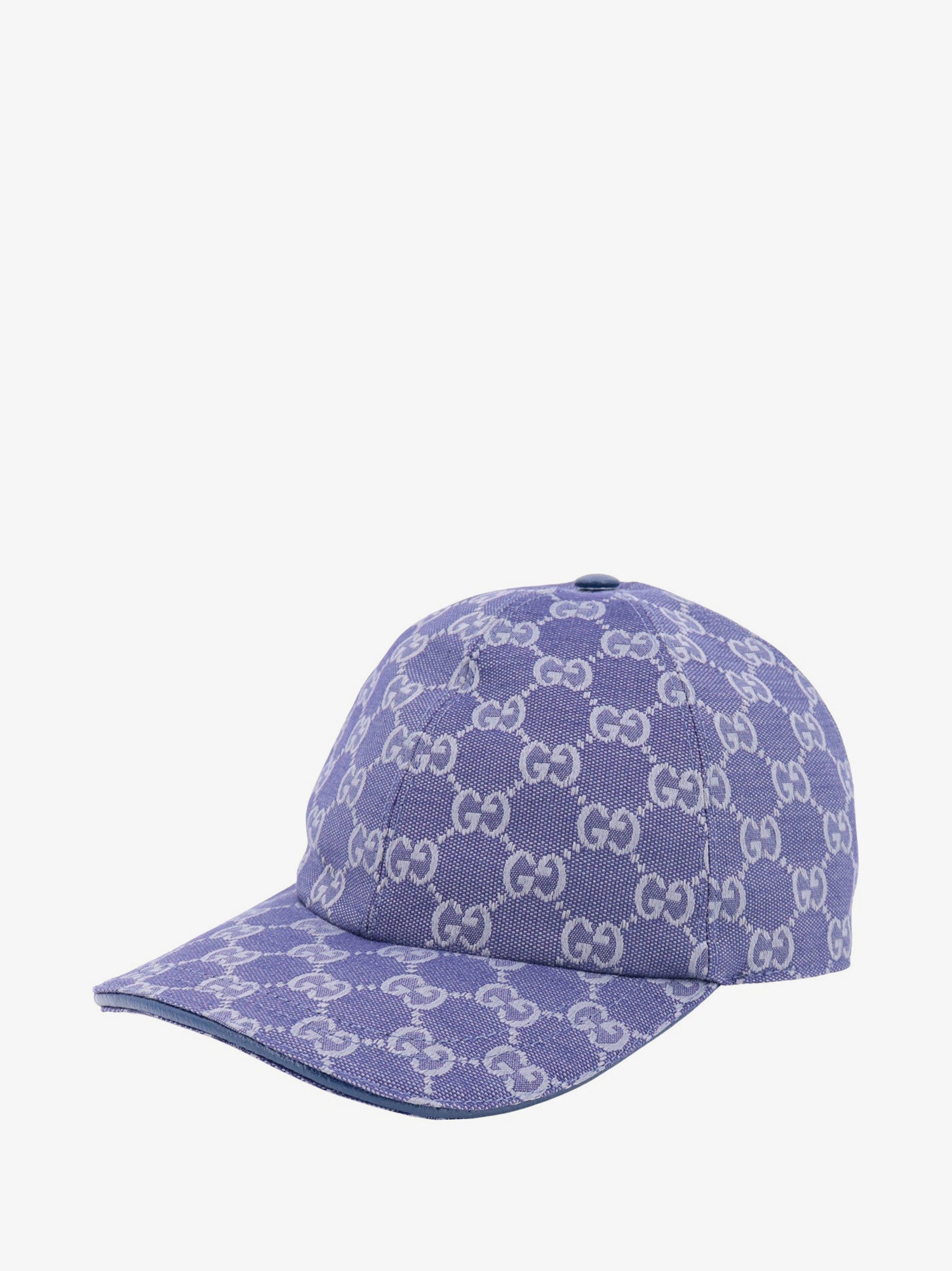 Шапка с козирка Gucci Blue Monogram Baseball Hat Синьо | 7484754HG624468, 1