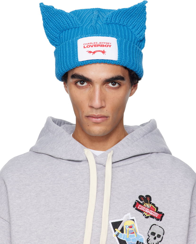 Шапка Charles Jeffrey Loverboy Chunky Ears Beanie Синьо | 052130106