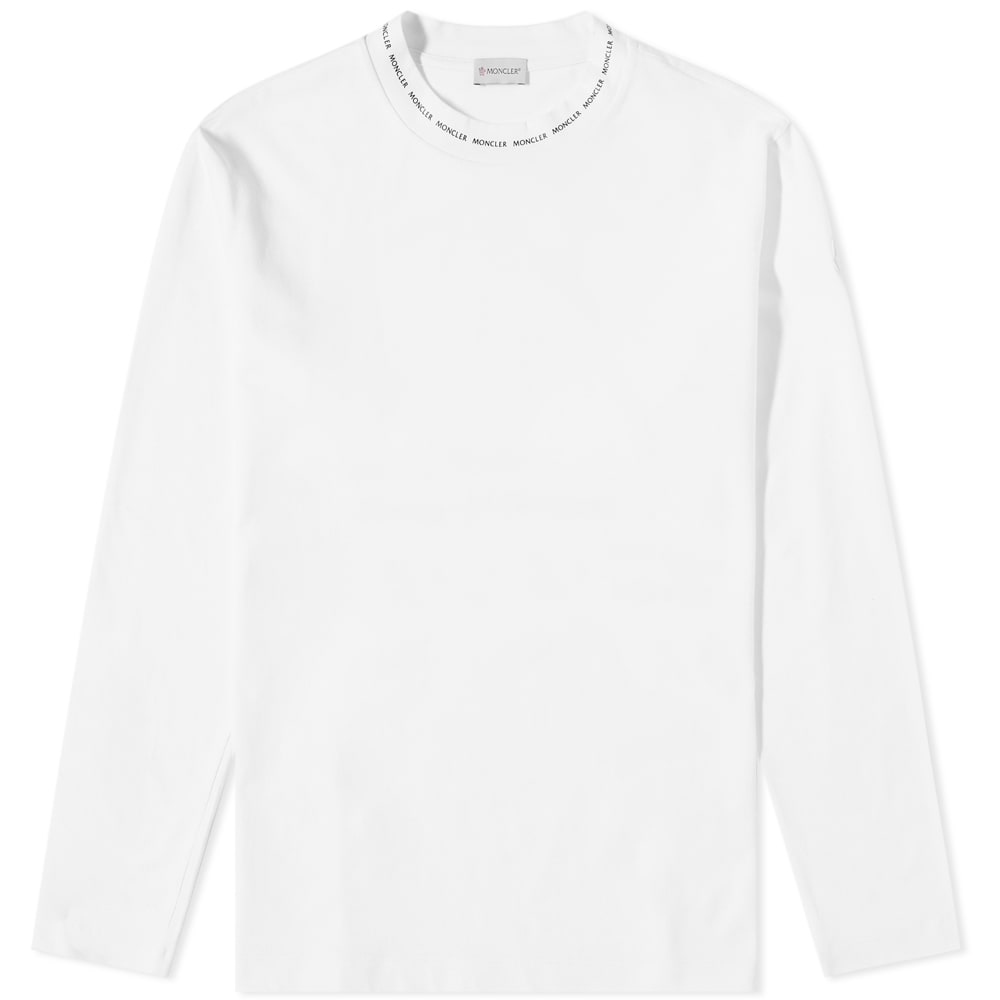 Тениска Moncler Collar Logo Tee Бяло | 8D000-07-8390T-001, 0