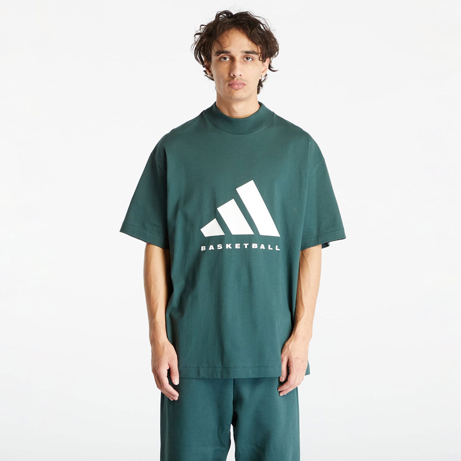Тениска adidas Performance Basketball Tee Тюркоазено | IT4510, 0
