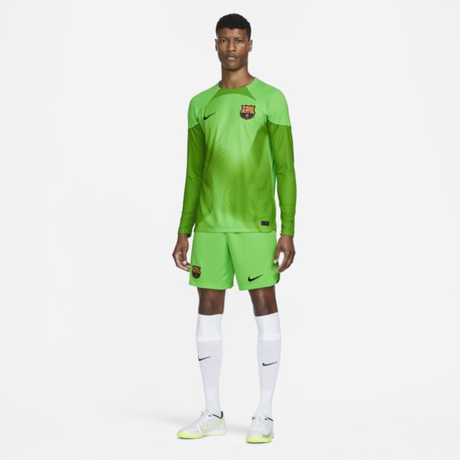 Къси панталони Nike F.C. Barcelona 2022/23 Stadium Goalkeeper Men's Dri-FIT Football Shorts Зелено | DJ7735-398, 1